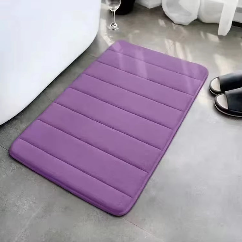 Super Absorbent Bath Mat Non Slip Rugs Bathroom Carpets Bedroom Toilet Floor Shower Rug Home Decor Soft Memory Foam Floor Mat