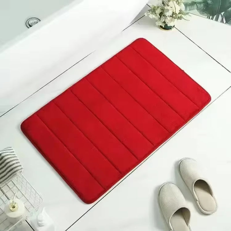 Super Absorbent Bath Mat Non Slip Rugs Bathroom Carpets Bedroom Toilet Floor Shower Rug Home Decor Soft Memory Foam Floor Mat