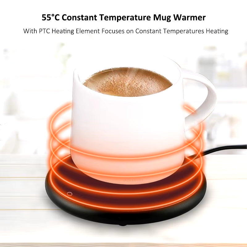 Cup Warmer USB Mug Warmer Coffee Cup Heater Electric Milk Tea Cup Warmer Heater Coaster for Home Office Desk USB Glass Heater