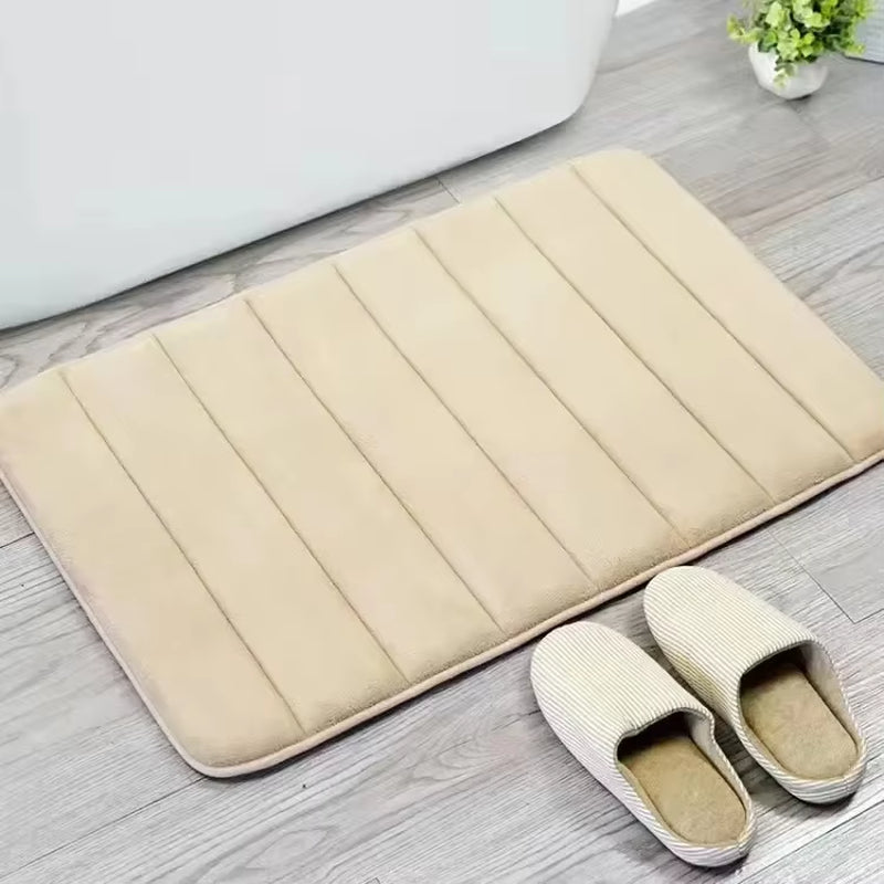 Super Absorbent Bath Mat Non Slip Rugs Bathroom Carpets Bedroom Toilet Floor Shower Rug Home Decor Soft Memory Foam Floor Mat