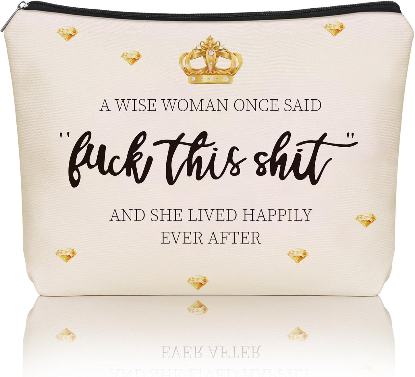 Funny Gifts Makeup Bag for Women, Friends, Hostess Gift Ideas Strong Women Retirement Cool Gifts for Coworkers Women Birthday Gift Ideas Girls Weekend Fun Travel Bag Inspirational Cosmetic Bag