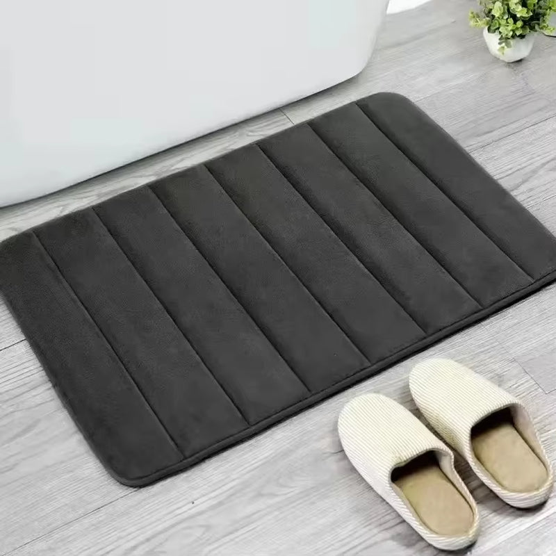 Super Absorbent Bath Mat Non Slip Rugs Bathroom Carpets Bedroom Toilet Floor Shower Rug Home Decor Soft Memory Foam Floor Mat