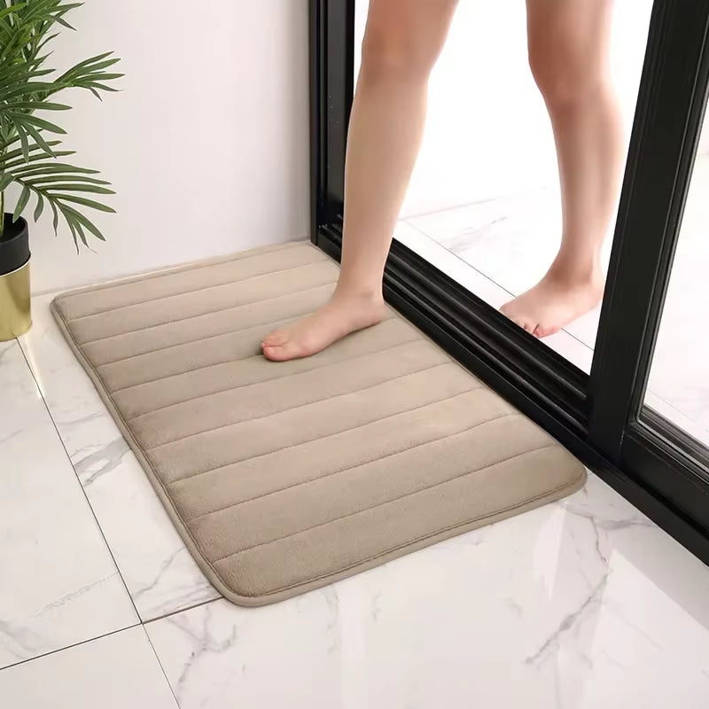 Super Absorbent Bath Mat Non Slip Rugs Bathroom Carpets Bedroom Toilet Floor Shower Rug Home Decor Soft Memory Foam Floor Mat