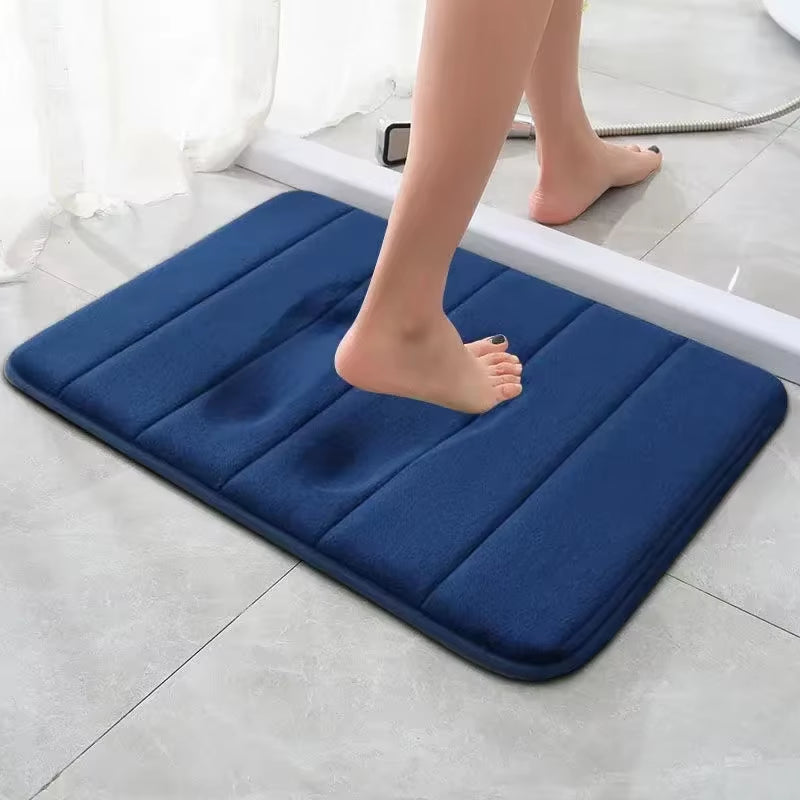 Super Absorbent Bath Mat Non Slip Rugs Bathroom Carpets Bedroom Toilet Floor Shower Rug Home Decor Soft Memory Foam Floor Mat