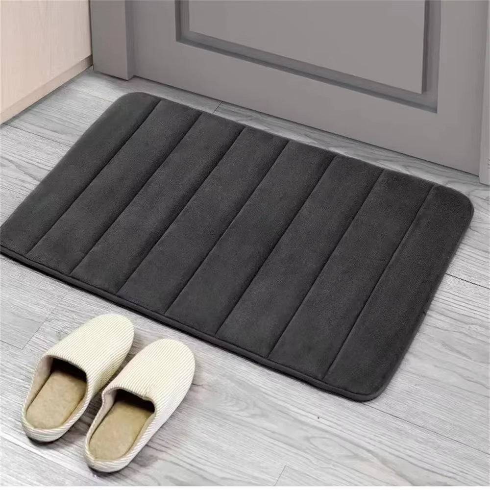 Super Absorbent Bath Mat Non Slip Rugs Bathroom Carpets Bedroom Toilet Floor Shower Rug Home Decor Soft Memory Foam Floor Mat